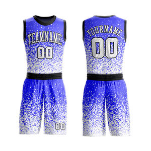 Ensemble d'uniformes de basketball sans manches, uniforme de sport en polyester, kit d'uniformes de basketball avec nom d'équipe, service OEM - Product Image 3