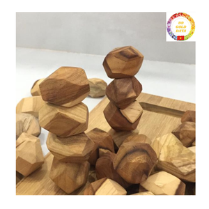 OFERTA ESPECIAL Bloques de Equilibrio de Madera Natural Ecológicos, Juguete Educativo Montessori de Construcción, Modelo de 10 Piezas para la Primera Infancia - Product Image 1
