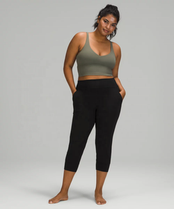 Leggings de yoga noirs respirants à séchage rapide pour femmes, vêtements de sport grande taille avec poche latérale, pantalon XL du Pakistan - Product Image 3