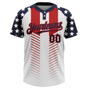 Camiseta de Béisbol Sublimada de Poliéster Personalizada para Hombre, Camisetas de Softbol Sólidas, Camiseta de Béisbol Personalizada - Product Image 2