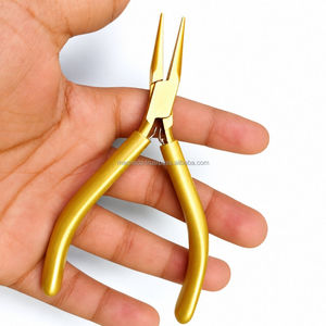 คีมปากแหลมสแตนเลสคุณภาพสูงสำหรับงานจิวเวลรี่ ชุบทอง 18k ขนาด 4.5 นิ้ว - Product Image 1