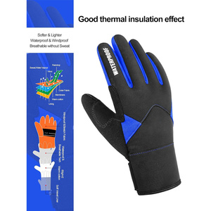 Gants de cyclisme d'hiver pour hommes et femmes, gants de vélo thermiques coupe-vent en gel pour temps froid, compatibles avec les écrans tactiles - Product Image 2