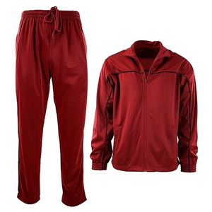 Conjunto deportivo de poliéster y algodón ligero azul para hombre, con cremallera, de alta calidad, para fitness. - Product Image 4