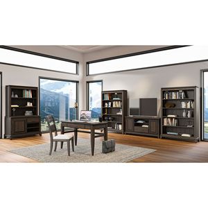 Organizer per Desktop e cassetti Credenza per ufficio con finitura al cioccolato - Product Image 3