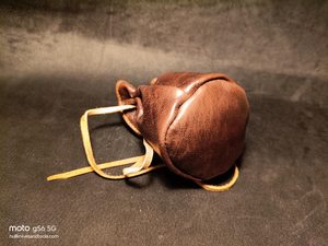 Handmade Genuine Leather Durable Herb Pouch Natural Shape Rustic Portable Viking Style Home Decor Craft <b>Bag</b> - Product Image 6