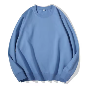 Oversized Heavyweight Crew Neck Hoodie Men Polyester/Cotton Blend <b>Thick</b> <b>Fleece</b> Streetwear Digital Printing Lined Sweatshirt - Product Image 2