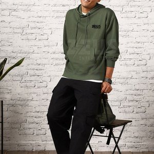 Sweat-shirts surdimensionnés pour hommes, design personnalisé, style tendance, coton mélangé. - Product Image 4