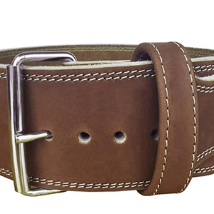 Custom Logo Heavy Duty Cowhide Breathable Waterproof High Quality OEM Weight Lifting Strength Training Weightlifting <b>Belt</b> - Product Image 5