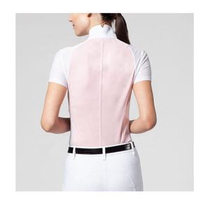 Chemise de cavalier à manches longues avec fermeture éclair, vêtements équestres extensibles à 4 voies pour femmes - Product Image 4