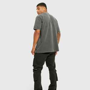 T-shirt à blocs de couleur avec poches, en coton confortable pour le streetwear, personnalisation de logo à bas prix, commande en gros, T-shirts pour hommes - Product Image 3