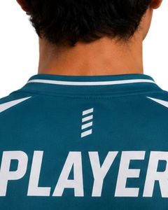 Teal Blue Men Performance T Shirt Short Sleeve Sports Jersey Quick Dry Breathable Athletic Gym Training Workout Custom Tee Top - Product Image 6