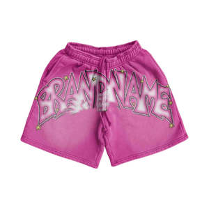 เสื้อยืดและกางเกงขาสั้นเซ็ต 2 ชิ้น ลายพิมพ์ DTG และย้อมสีแบบแอซิดวอช สไตล์สตรีทแฟชั่นสำหรับผู้ชาย รุ่นใหม่มาแรง ทำจากผ้าฝ้าย - Product Image 3