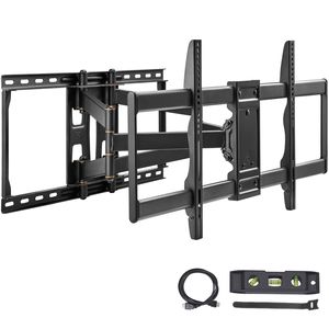 Supporto TV Girevole e Inclinabile a Movimento Completo per TV da 37-90 Pollici, Staffa da Parete Articolata con Design a 4 Bracci - Product Image 1