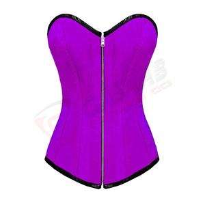 Jeans en denim bleu pour femmes-Mode en cuir respirant gothique-Corset gothique Corset mode rétro-Goth Steampunk-Corset - Product Image 6