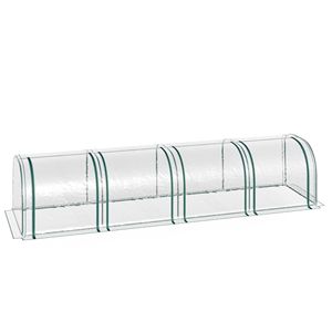 Serra a tunnel ecologica in acciaio inossidabile da 4 metri con protezione UV per colture idroponiche e uso domestico - Product Image 1