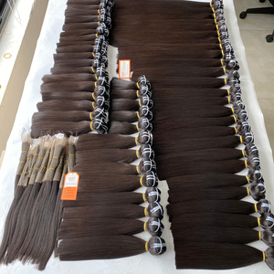 Vente en gros d'extensions de cheveux humains de trame de machine de vague vietnamienne droite Remy à double tirage vierge 100% - Product Image 6
