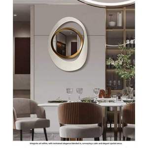 Three-dimensional Iron Art Deco Eco-friendly Handmade Decorative <b>Mirror</b> <b>Irregular</b> Shape for Living Room Bedroom Dining Room Wall - Product Image 3