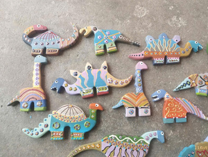 ของเล่นงานฝีมือไม้แกะสลักรูปปลาแบบรักษ์โลก สำหรับตกแต่งผนังในโรงเรียนอนุบาลและโครงการโรงเรียน - Caryln - Product Image 2