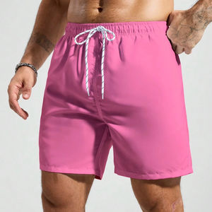 กางเกงว่ายน้ำชายแบบ unisex แห้งเร็ว น้ำหนักเบา ระบายอากาศได้ดี ลายดอกไม้ ผ้าทอ เอวผูกเชือก กระชับพอดีตัว - Product Image 1