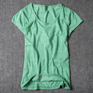 Haut décontracté pour femme en jersey 100 % coton, col roulé sans manches, coupe ajustée, couleur unie, respirant, printemps-été - Product Image 3