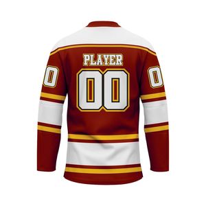 Camisetas de Hockey sobre Hielo Personalizadas, Transpirables, a Cuadros, Unisex, con Logotipo Frontal, OEM/ODM - Product Image 3