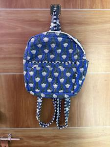 High Quality Sustainable Stylish Floral Quilted Cotton Softback <b>Backpack</b> Hand Block Printed Durable Portable - Product Image 5