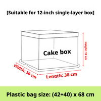 Sacs à gâteaux transparents épaissis en plastique LDPE pour l'emballage de pain et de desserts, pour la pâtisserie et les plats à emporter, Zhejiang