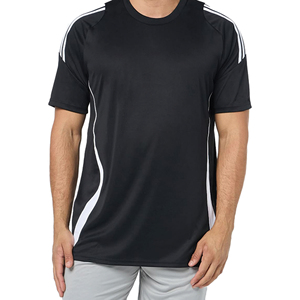 Camiseta Clásica de Hombre con Textura de Punto Acanalado, Corte Holgado para un Estilo Versátil, Mangas Cortas para Comodidad Durante Todo el Día, Proveedor de Camisetas - Product Image 4