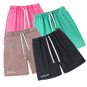 Shorts Bermuda Cargo pour Homme en Molleton Français 100% Polyester Lavé, Imprimé, Respirant, Taille Élastique avec Cordon de Serrage, Décontracté, Sportif, Été - Product Image 5
