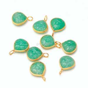Natural Blue Amazonite Flower Pendant 925 Sterling <b>Silver</b> Gemstone Pendant Hand Carved Heart <b>Charm</b> Amazonite For Jewelry Making - Product Image 2