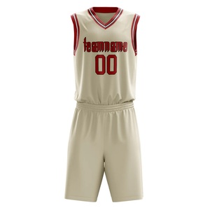 Conjunto de Camisetas de Baloncesto para Exportación al por Mayor, Unisex, sin Mangas, Cuello en V, Malla de Poliéster, Impresión de Nombre y Número del Equipo, Transpirable, para Toda Temporada - Product Image 3