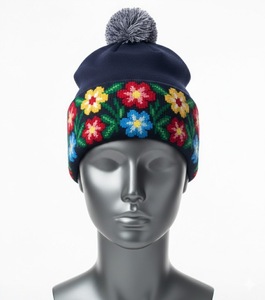 Gorros de Punto de Lana de Alta Calidad para Hombre, Gorros de Invierno Cálidos con Logotipo Personalizado, Gorros de Jacquard 2026 - Product Image 2