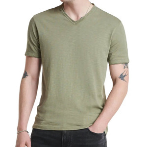 Organic V-Neck T-<b>Shirt</b> Light <b>Blue</b> Slim Fit V Neck T <b>Shirt</b> <b>Mens</b> Premium Fitted Sueded V-Neck Tee T <b>Shirts</b> - Product Image 5
