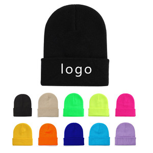 Gorros de Punto Unisex, Gorros Cálidos de Invierno con Borde Plegado, Color Morado, Rojo y Gris, Paquete de 3, Venta al Por Mayor - Product Image 2