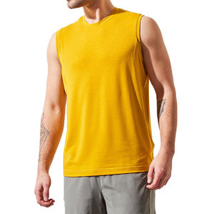 Chaleco de Entrenamiento Personalizado OEM 100% Algodón de Secado Rápido, Camiseta sin Mangas para Fisicoculturismo y Fitness con Logotipo Frontal, Camiseta Deportiva para Hombre - Product Image 2