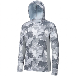 Sudadera con Capucha para Pesca, Unisex, Manga Larga, UPF 50, Transpirable, Secado Rápido, Tallas Grandes, para Senderismo y Actividades al Aire Libre - Product Image 2