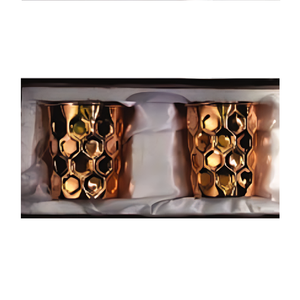 Solid Copper Drinking Tumbler Glass Handmade Traditional Wellness Vessel Elegant Dining Kitchen Premium Metal <b>Cup</b> - Product Image 3