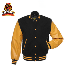 Men's Custom Varsity Jacket Premium Quality Wool and Leather Sleeves Customize with your own logo and brand - Product Image 1