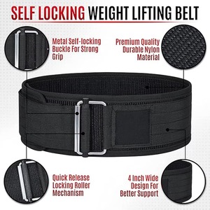 Professional Neoprene Weightlifting Belt Gym Fitness Workout <b>Back</b> Support Cushion Powerlifting Strength Training Waist <b>Protector</b> - Product Image 5