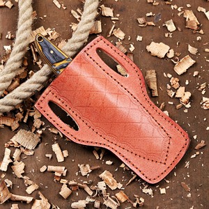 Couteau à lame fixe en acier 12C27 de qualité supérieure – Couteau tactique de chasse EDC à lame pleine longueur avec étui Pancake, équipement de survie en plein air - Product Image 4