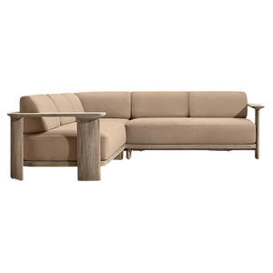 Canapé d'angle modulaire en forme de L Emma Luxury, style minimaliste, rembourré, avec coussins épais, en promotion. - Product Image 3