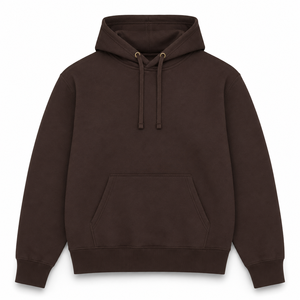 Pull à capuche en coton épais tricoté pour homme, avec logo personnalisé, poche kangourou avant, style streetwear, service OEM/ODM - Product Image 1
