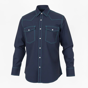 Camisa de Trabajo para Hombre 2026, Personalizada, Ignífuga, Transpirable, de Secado Rápido, Estilo Occidental, para Soldadura, Manga Larga, Triple Costura, Resistente - Product Image 4