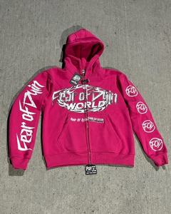 Conjunto de Sudadera con Capucha y Pantalones de Chándal para Hombre, Lavado Ácido, con Cremallera, Impresión DTG, Lavado Vintage Personalizado - Product Image 1