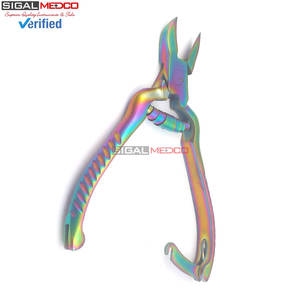 Cortauñas Profesional de Acero Inoxidable Multicolor Arcoíris, Resistente, para Uñas Gruesas e Incarnadas, para Manos y Pedicura de Bebés - Product Image 3