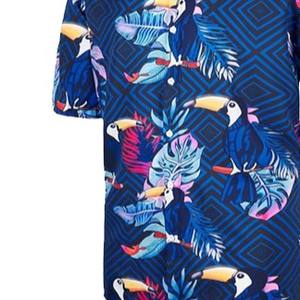 Camiseta hawaiana personalizada para hombre, cosida a mano, informal, antiarrugas, transpirable y cómoda, para adultos. - Product Image 4