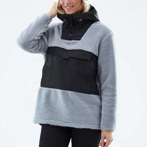 Waterproof Sherpa Fleece Ski Hoodie <b>Men</b> Women Winter <b>Thermal</b> Snowboard Aanorak Pullover Outdoor Warm Sportswear Windproof Jacket - Product Image 1