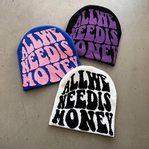 Gorro de Invierno Unisex de Acrílico con Logotipo Personalizado, Gorro con Lazos de Puntos, Camuflaje, Bordado 3D, Proveedor Mayorista - Product Image 3