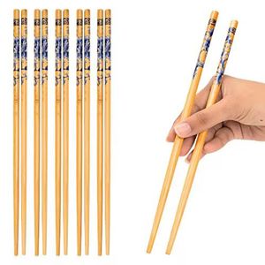 Ensemble de baguettes en bambou faites à la main, finition brun foncé, baguettes en bois d'acacia faites à la main par Curio Craft - Product Image 5