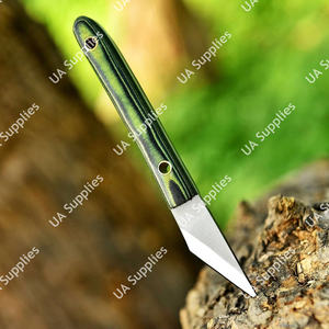 Couteau de poche utilitaire professionnel à lame fixe en acier inoxydable 12C27, manche G10 Micarta, tranchant comme un rasoir, pour le camping et l'EDC, avec étui - Product Image 2